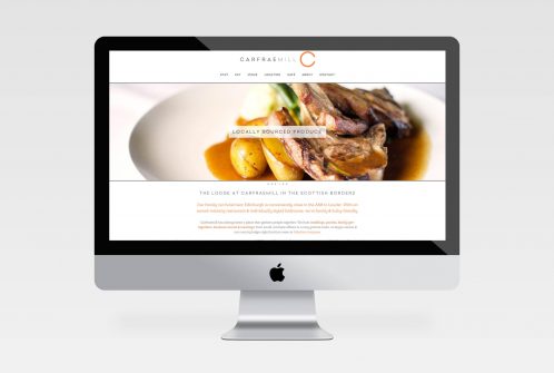 Website and photography for Carfraemill Hotel and restaurant in the Scottish Borders