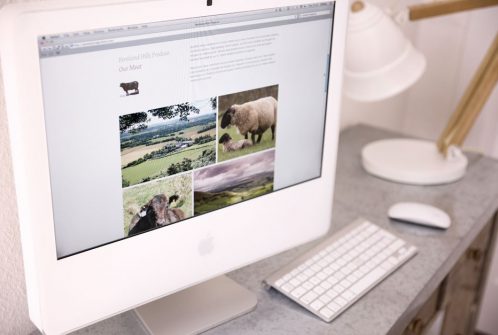 Bespoke web design for a small food producer in Scotand 